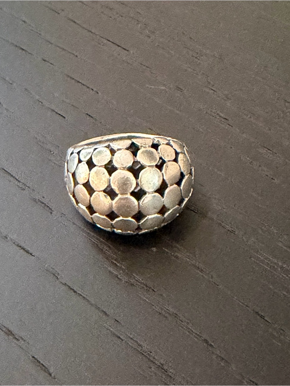 Vintage Sterling Silver Dome Statement Ring